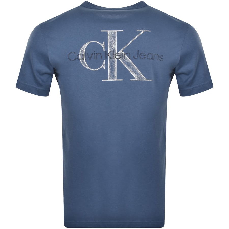 Calvin Klein Jeans Monologo T Shirt Blue male Small